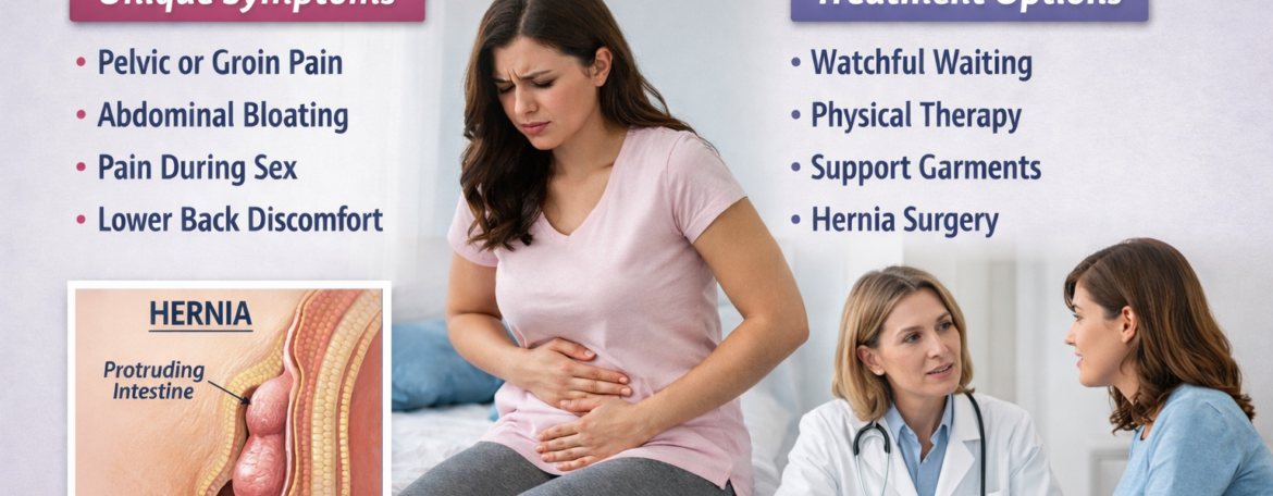 Find early signs and treatment options for hernia in women explained by a specialist, Dr. Sandhya Bade