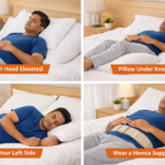 Find safe sleeping positions for hernia relief explained by Dr. Sandhya Bade.