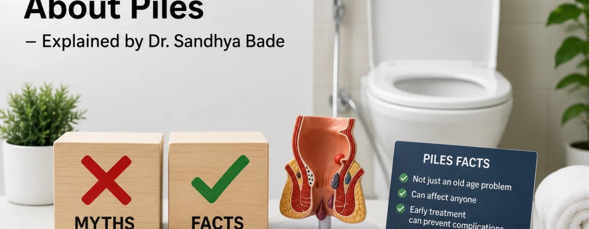 Find myths and facts about piles explained by Dr. Sandhya Bade in Pune