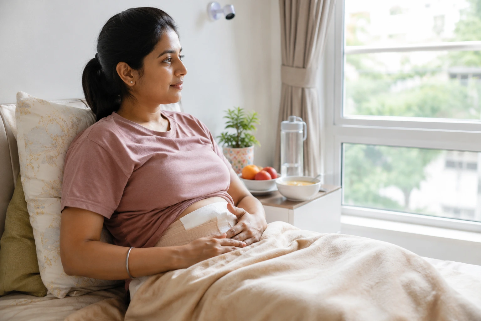 Post-laparoscopic surgery care: the first 2 weeks at home